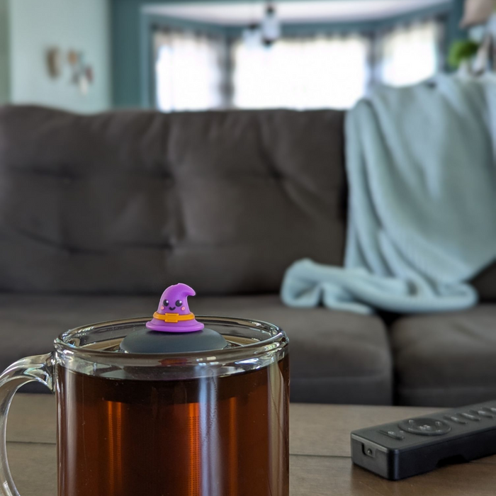 Wizard Hat | Floating Tea Steeper | Grey Base | Purple