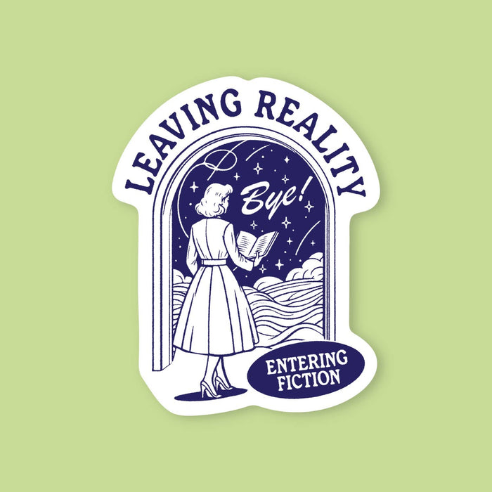Leaving Reality, Entering Fiction, Bye! Book Sticker