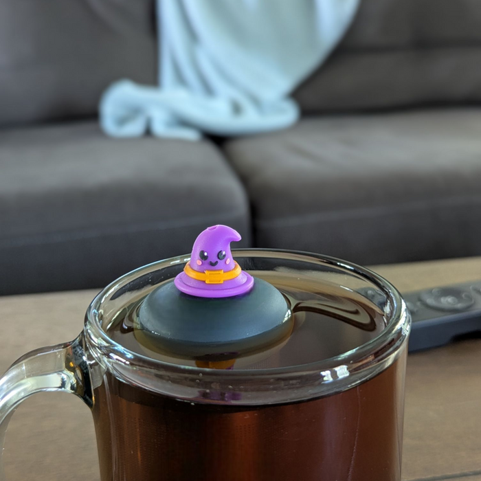 Wizard Hat | Floating Tea Steeper | Grey Base | Purple
