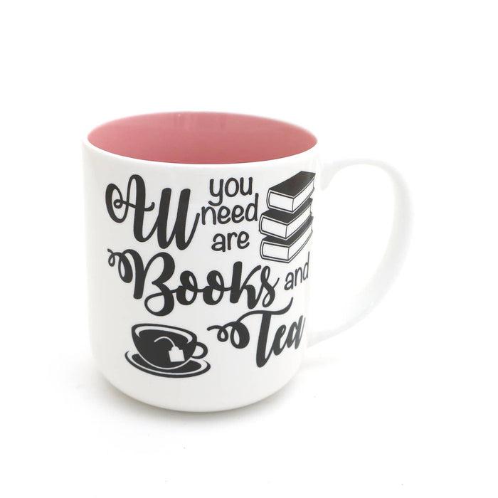 Books and Tea Mug, All You Need is Books and Tea