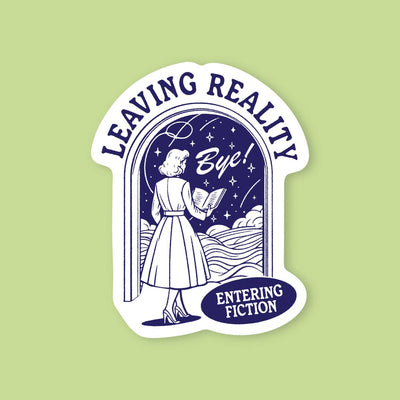 Leaving Reality, Entering Fiction, Bye! Book Sticker