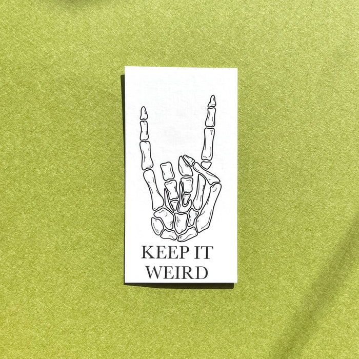 Keep It Weird, Skeleton, Vinyl Sticker