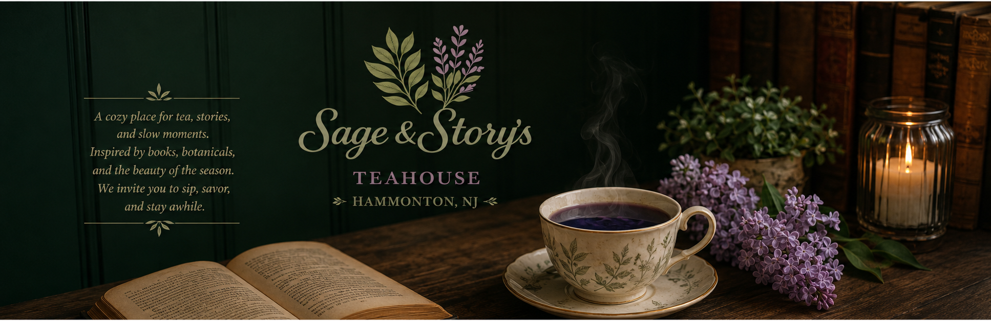 Sage & Story's Teahouse — A cozy place for tea, stories, and slow moments